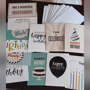 🎂12 Birthday cards w/ envelopes